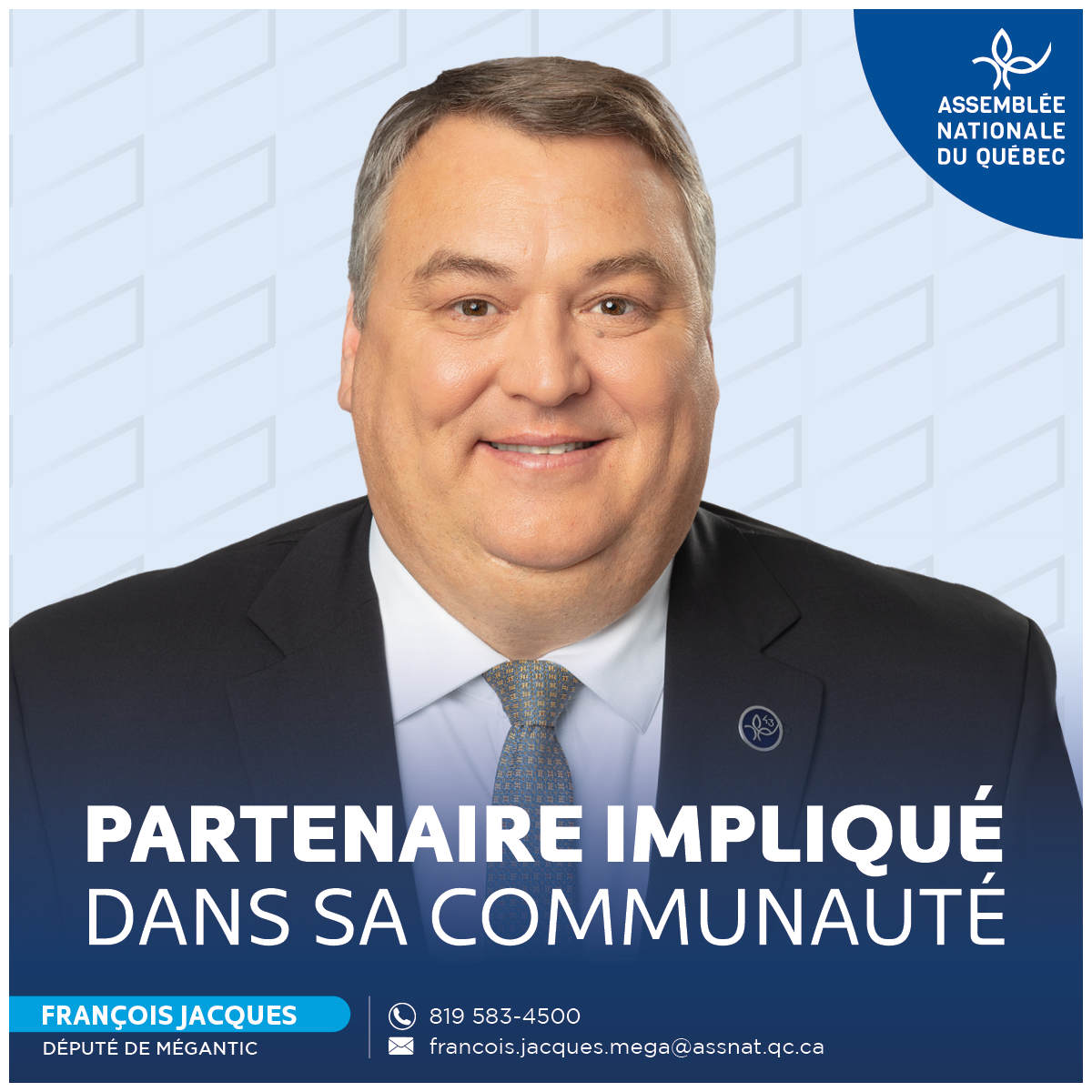 François Jacques - Partenaire du Carrefour jeunesse-emploi du Haut-Saint-François